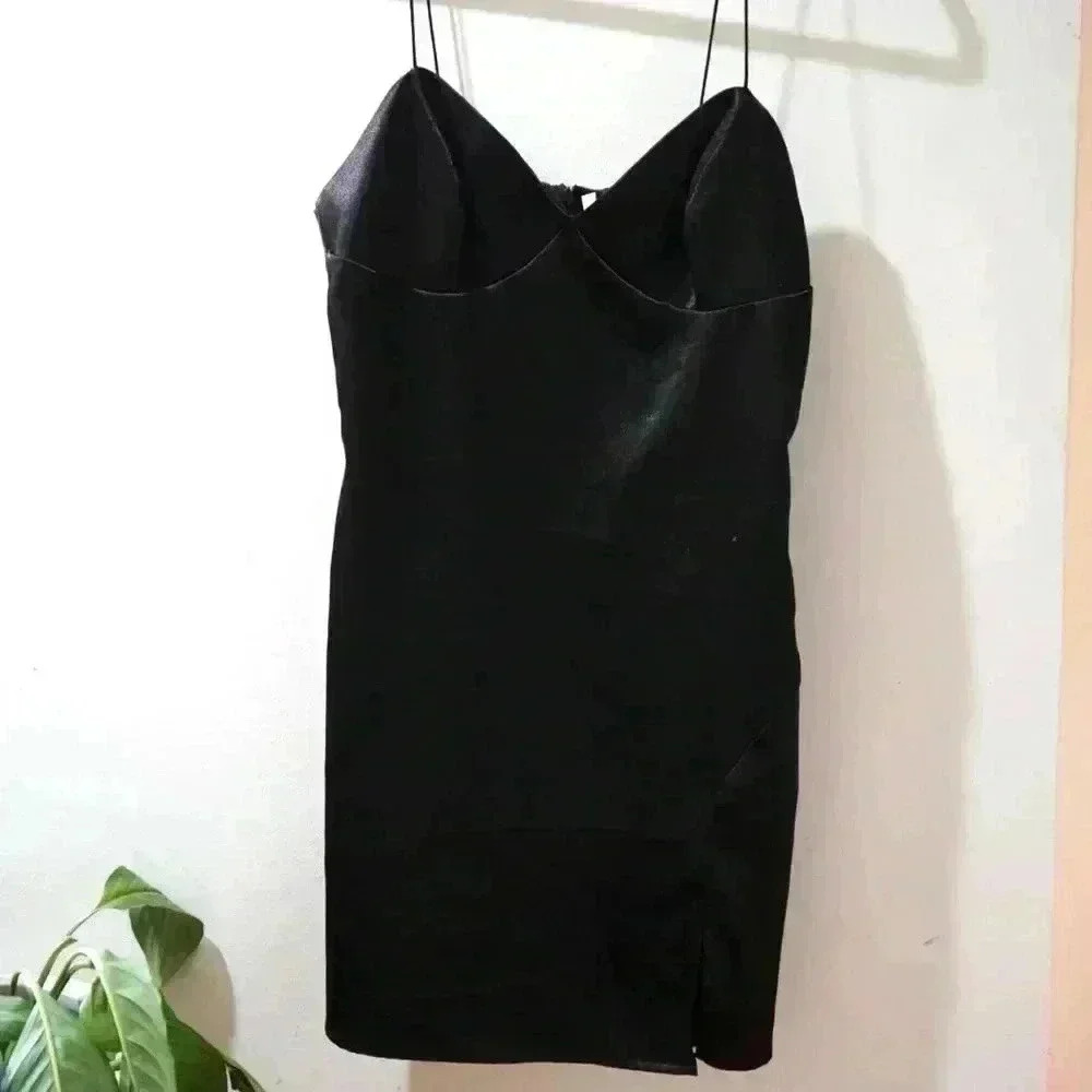 NWT- Satin Like Mini Dress